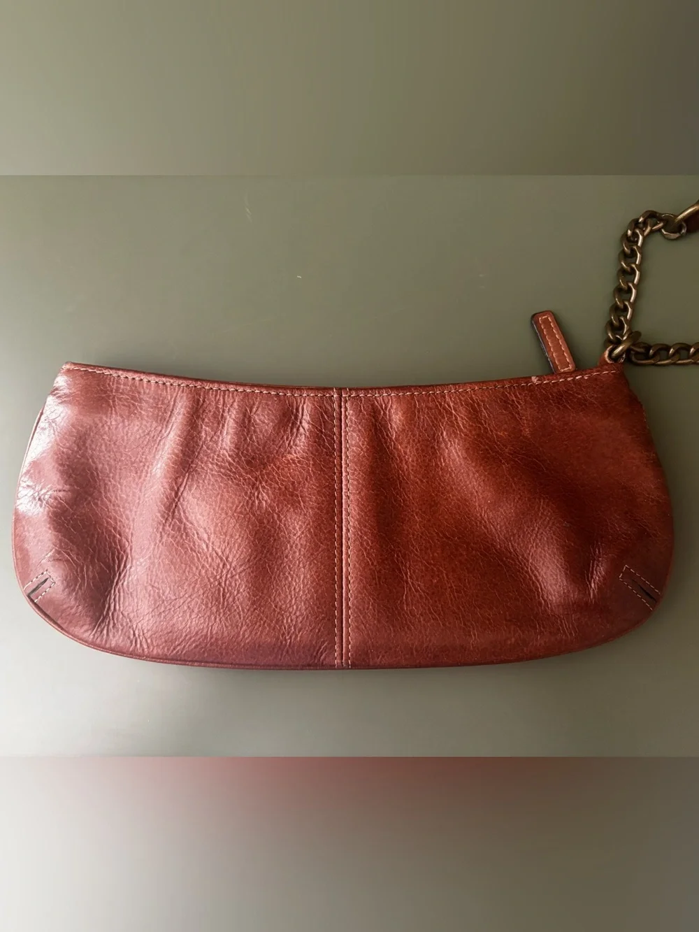 Vintage Fossil Patchwork Leather Wristlet Wallet Suede Boho Zipper Clutch Flower